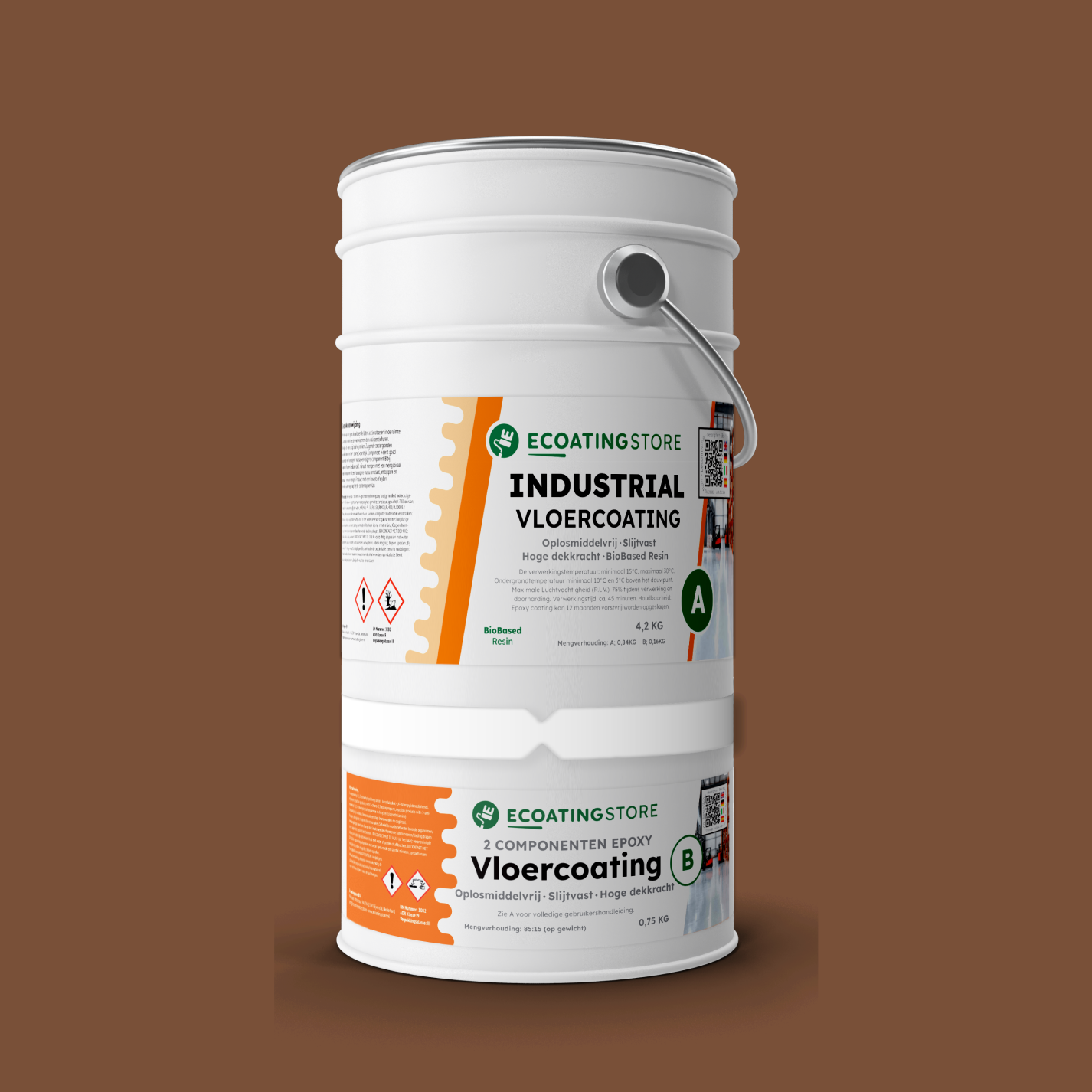 Industriel Gulvbelægning - RAL 8024