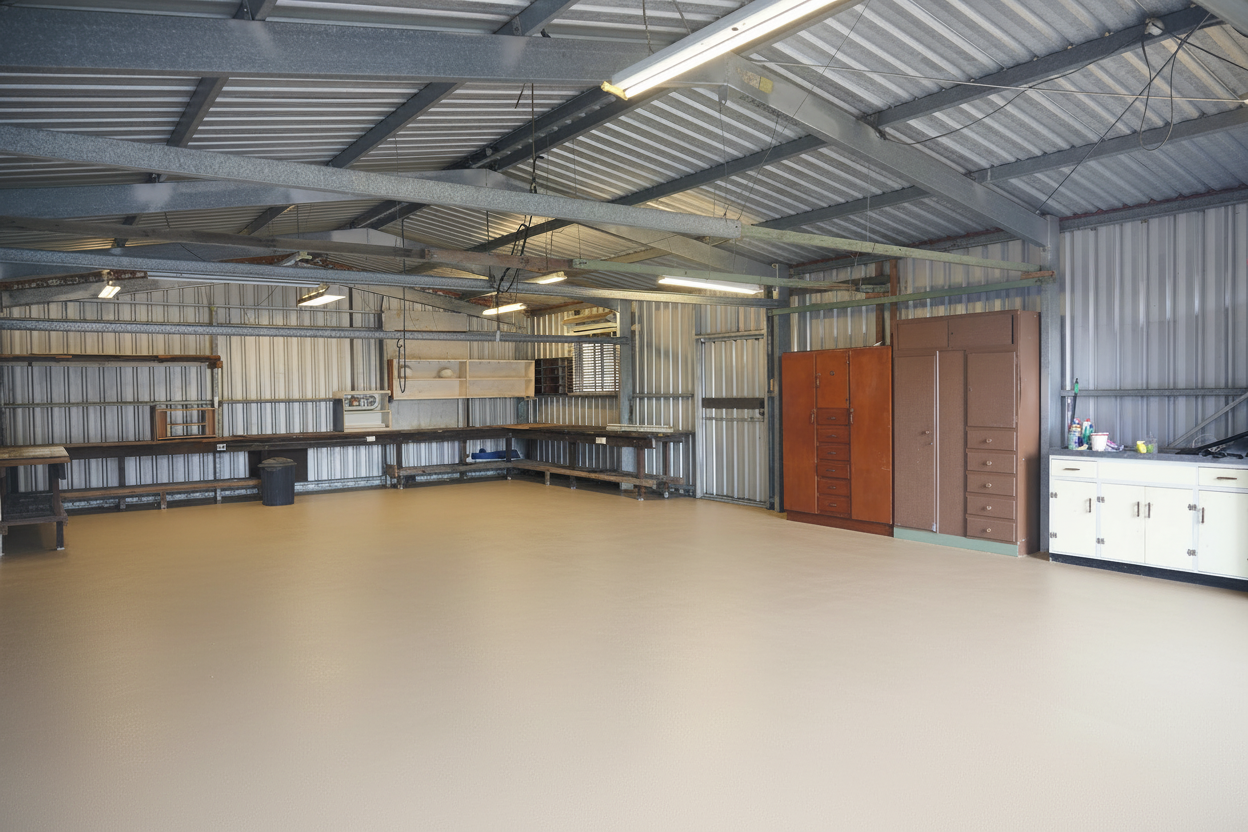 Garage gulvbelægning - RAL 1001