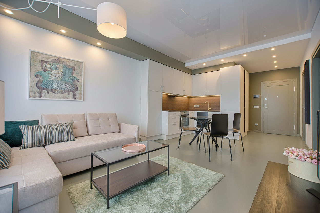 Gulvbelægning - RAL 7034