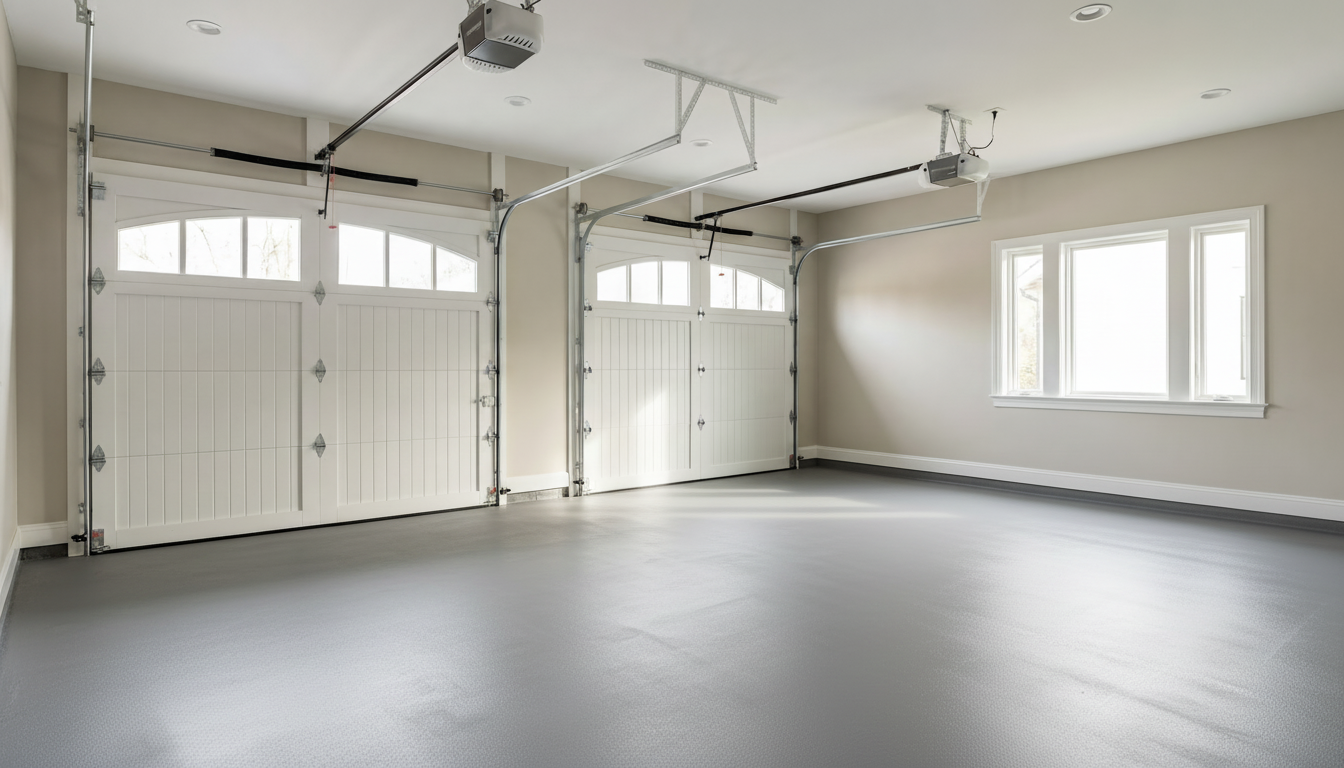 Garage gulvbelægning - RAL 7036