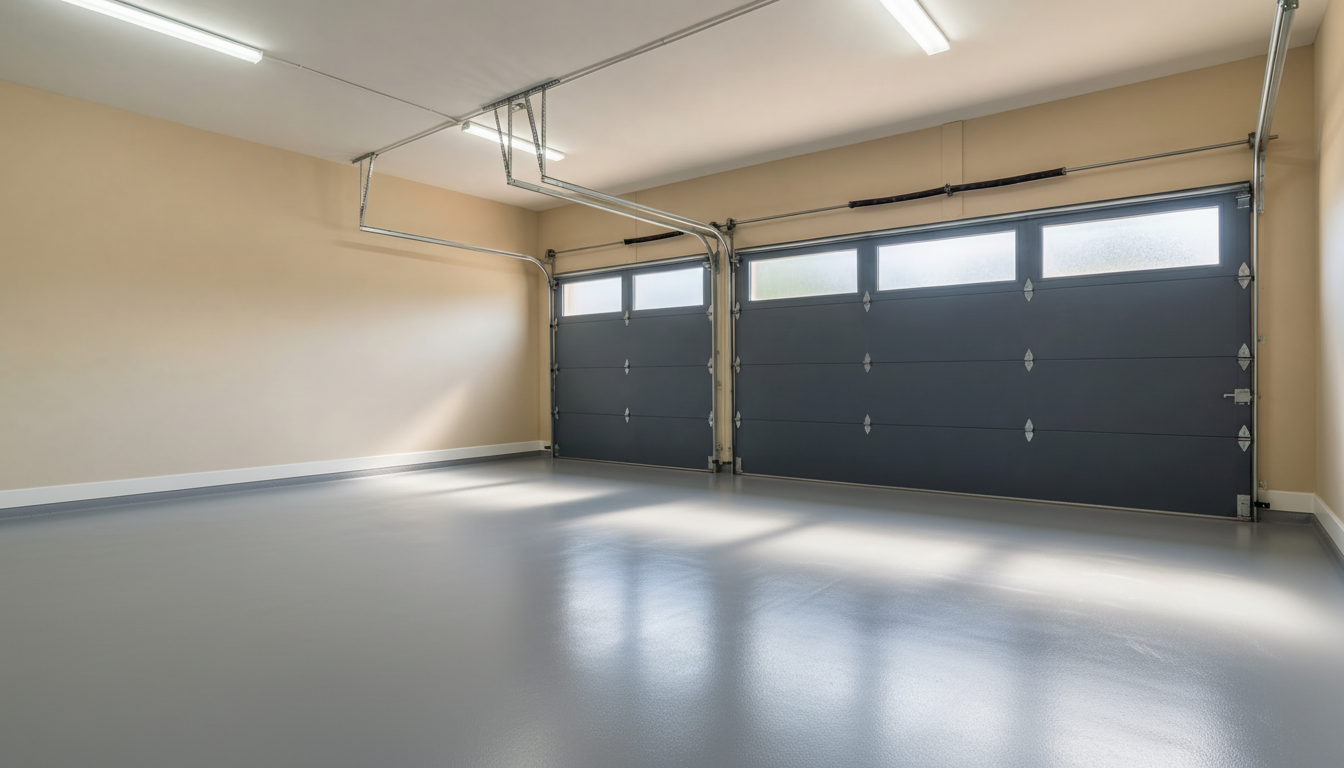 Garage gulvbelægning - RAL 7036
