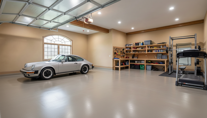 Garage gulvbelægning - RAL 7036
