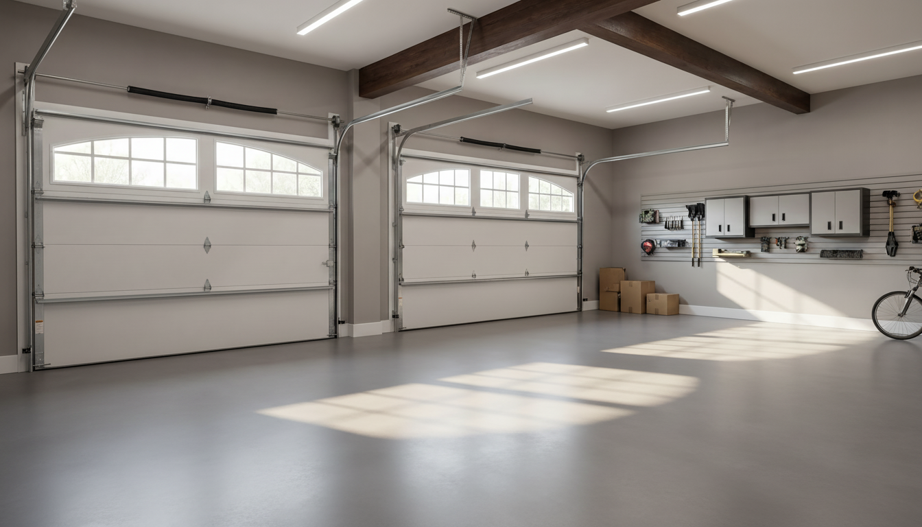 Garage gulvbelægning - RAL 7036