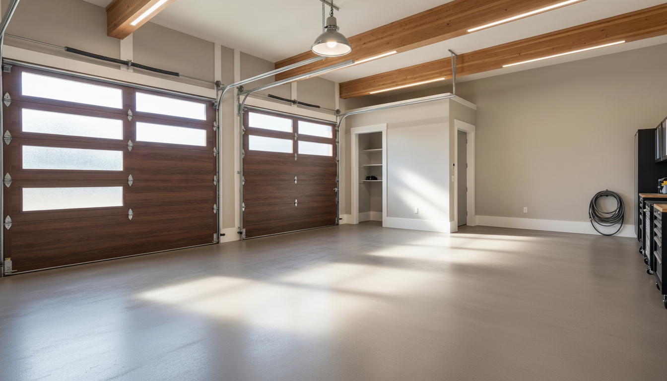 Garage gulvbelægning - RAL 7036