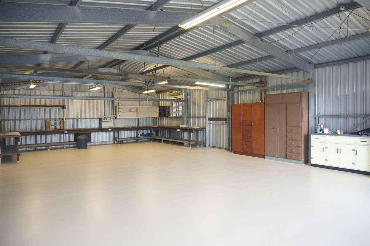 Garage gulvbelægning - RAL 9001