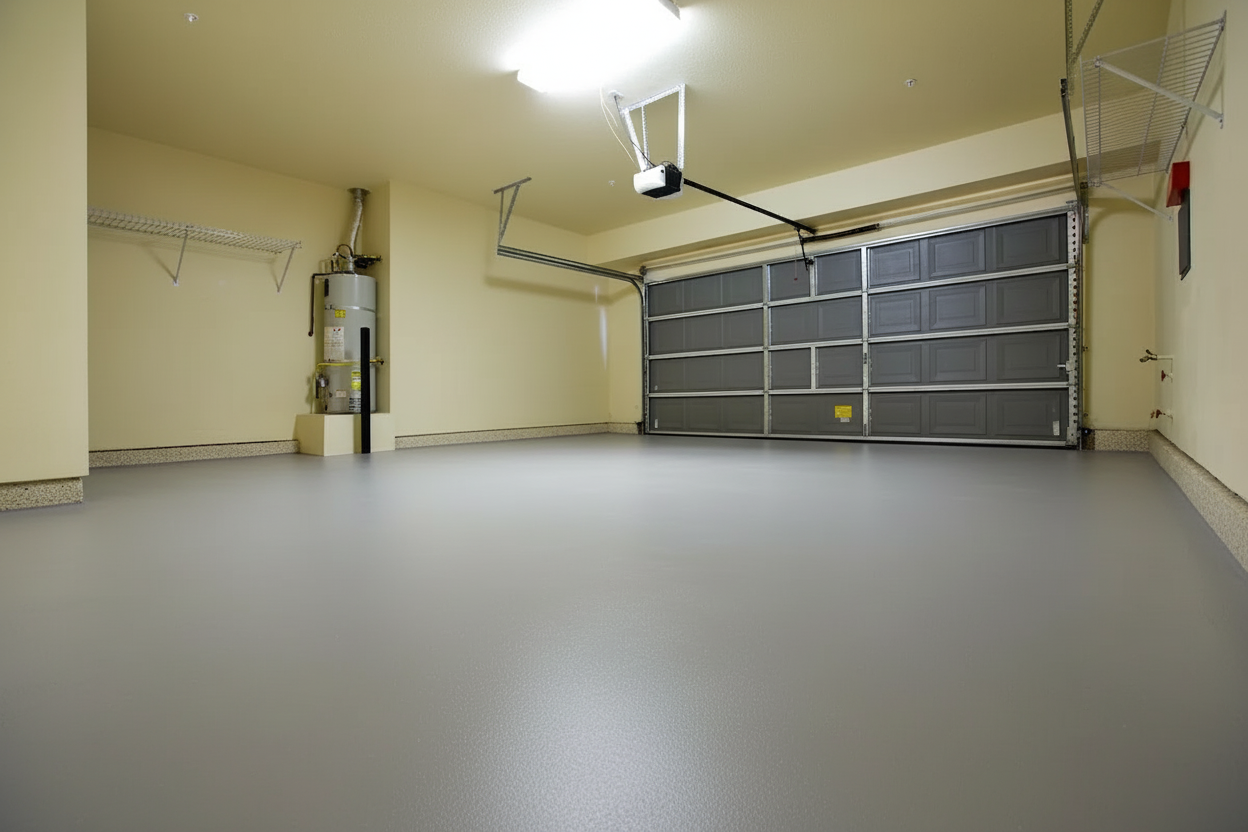 Garage gulvbelægning - RAL 7004